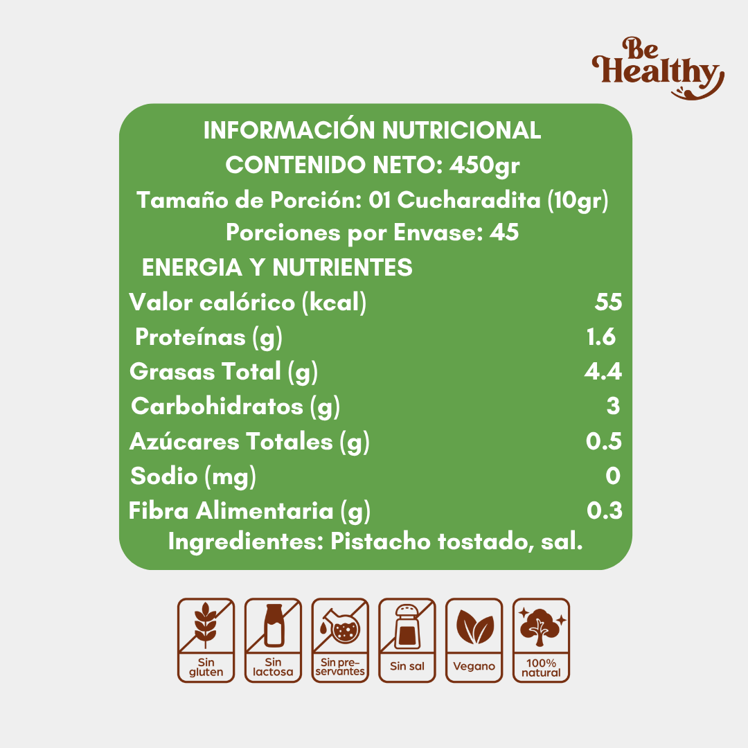 Mantequilla de Pistacho XL - 450 gr