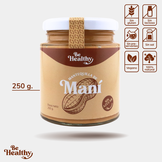 Mantequilla 100% Maní, 250 gr