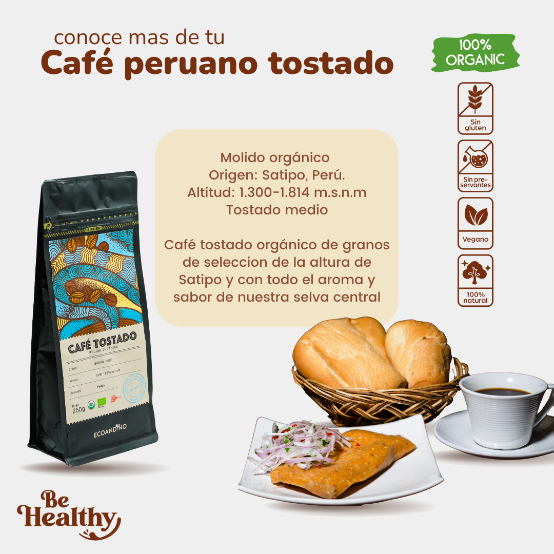 Café peruano tostado 250 gr☕
