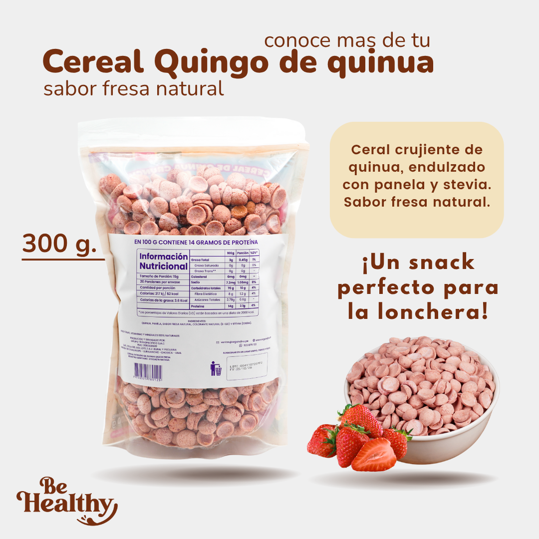 CEREAL QUINGO DE FRESA 🍓