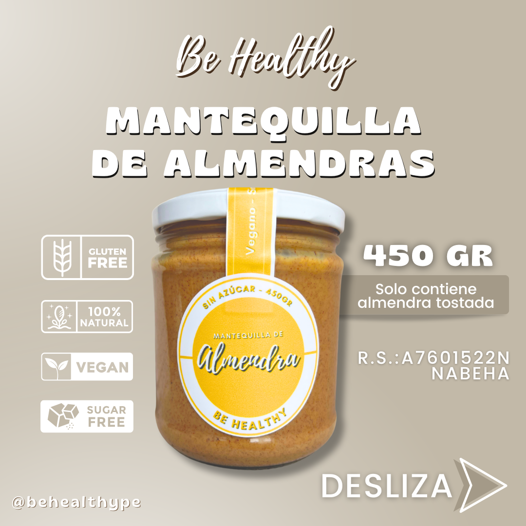 Mantequilla 100% Almendras XL - 450 gr