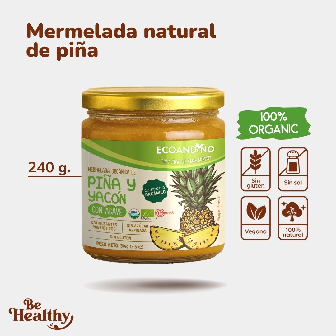 Mermelada natural de Piña 240gr🎉