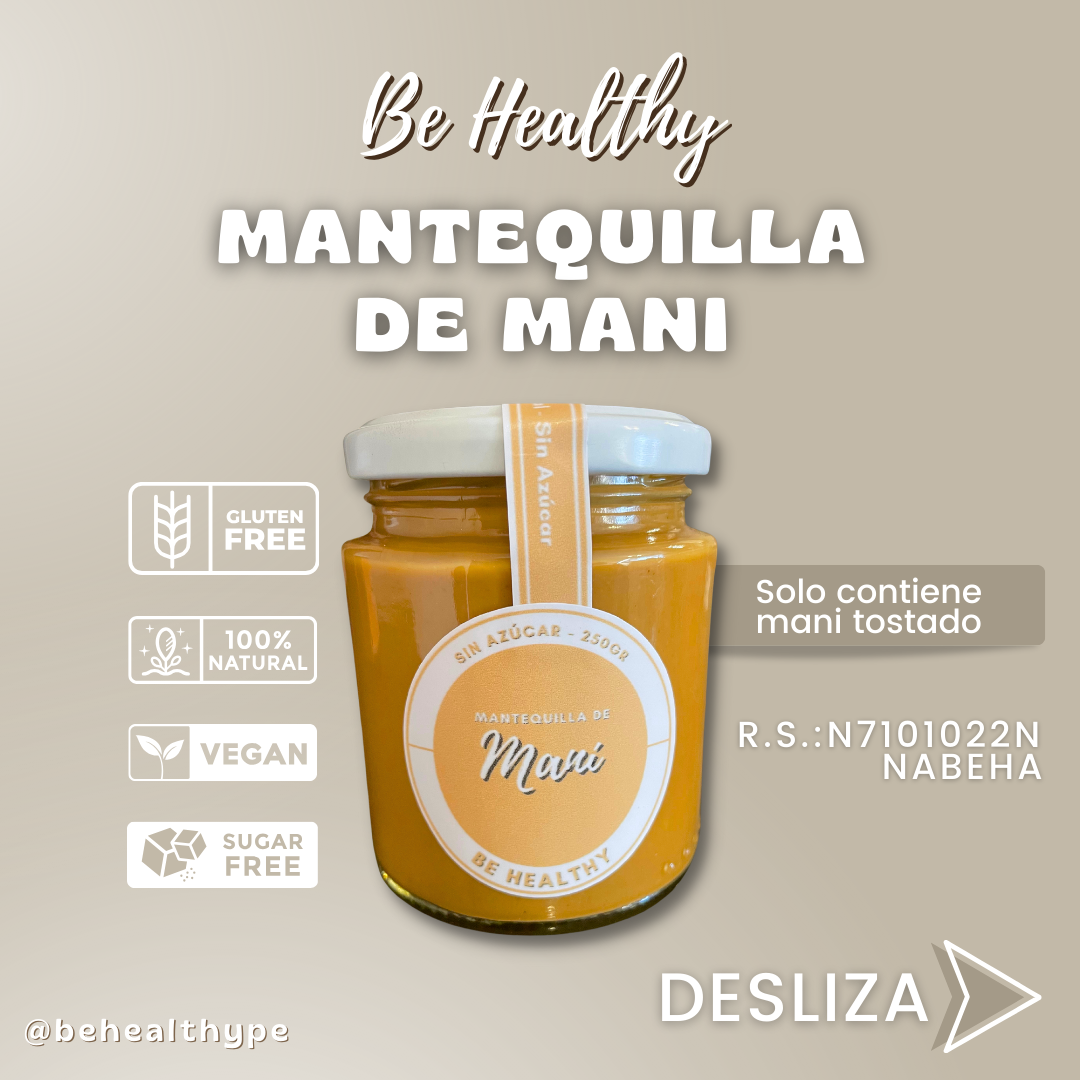 Mantequilla 100% Maní, 250 gr