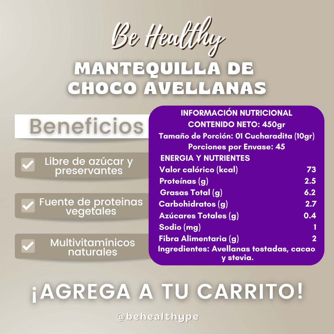 Mantequilla de Chocoavellanas XL - 450 gr