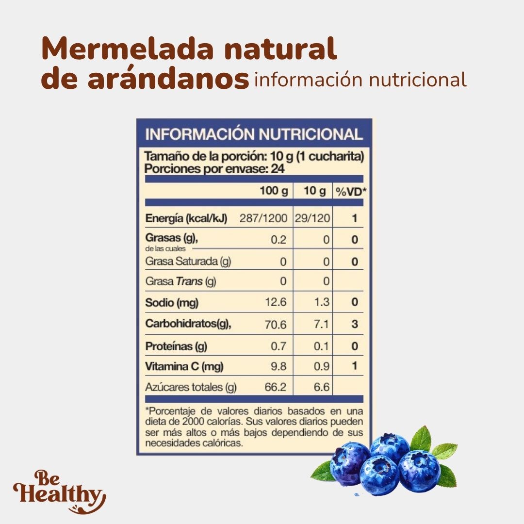 Mermelada Natural de Arándanos 240gr 🎉