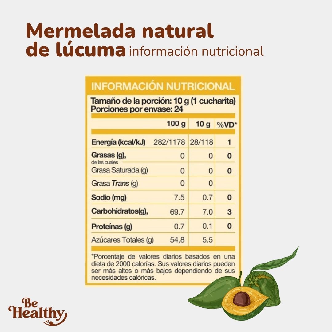 Mermelada natural de Lúcuma 240gr 🎉