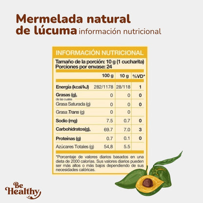 Mermelada natural de Lúcuma 240gr 🎉
