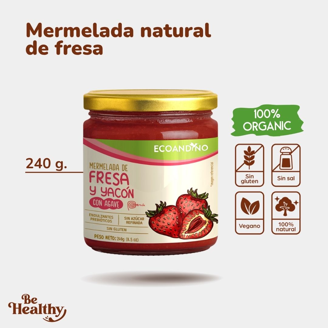 Mermelada natural de Fresa 240gr 🍓