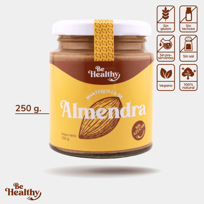Mantequilla 100% Almendras, 250 gr