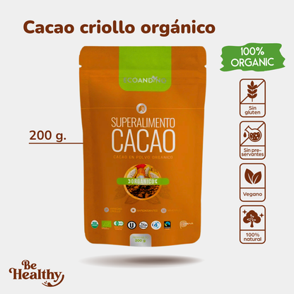 CACAO ORGÁNICO EN POLVO (200GR)