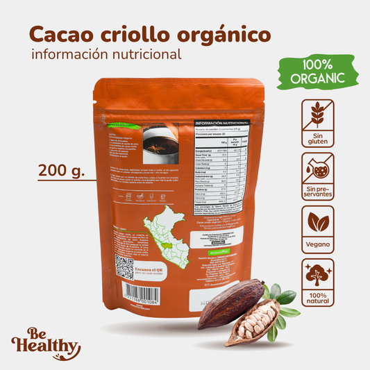 CACAO ORGÁNICO EN POLVO (200GR)