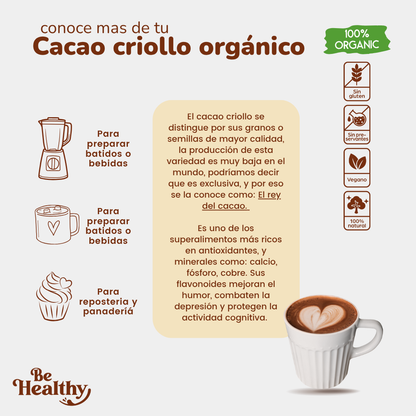 CACAO ORGÁNICO EN POLVO (200GR)