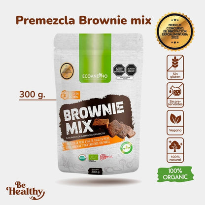 PREMEZCLA PARA BROWNIE ORGÁNICA 300GR. 🍫.