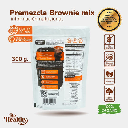 PREMEZCLA PARA BROWNIE ORGÁNICA 300GR. 🍫.