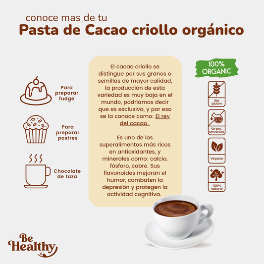 Chocolate para taza orgánico 100gr🍫