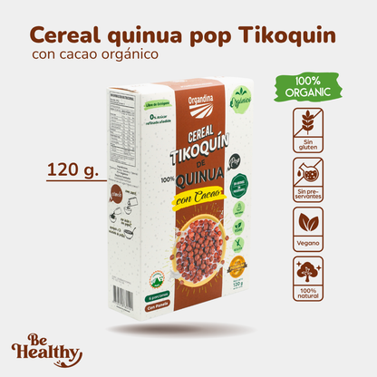 CEREAL DE QUINUA POP CON CACAO (120GR)