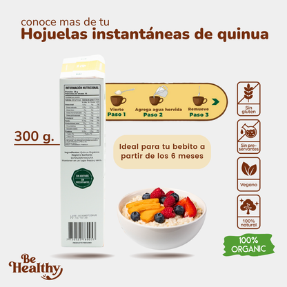 HOJUELAS INSTANTÁNEAS DE QUINUA PREMIUM (300GR)