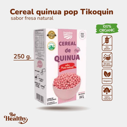 CEREAL DE 100% QUINUA POP FRESA (250GR)
